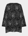 Eskandar Wide A-line Scoop-neck Tunic (long Length) In Black