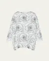 Eskandar Wide A-line Scoop-neck Tunic (long Length) In White