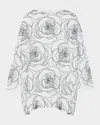 Eskandar Wide A-line Scoop-neck Tunic (long Length) In White
