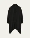 Eskandar Wide A-line Shirt With Collar (very Long Length)