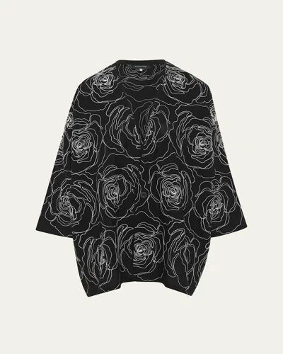 ESKANDAR WIDE A-LINE V-NECK JACKET (LONG LENGTH)
