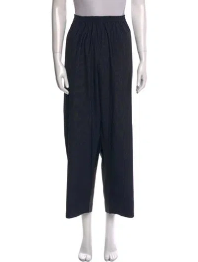 Pre-owned Eskandar Wide Leg Pants In Black