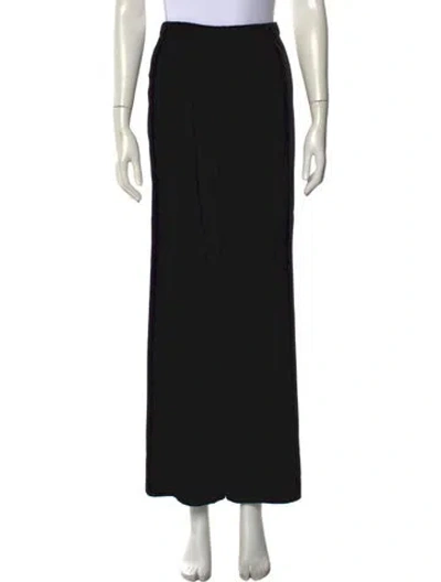 Pre-owned Eskandar Wide Leg Pants In Black