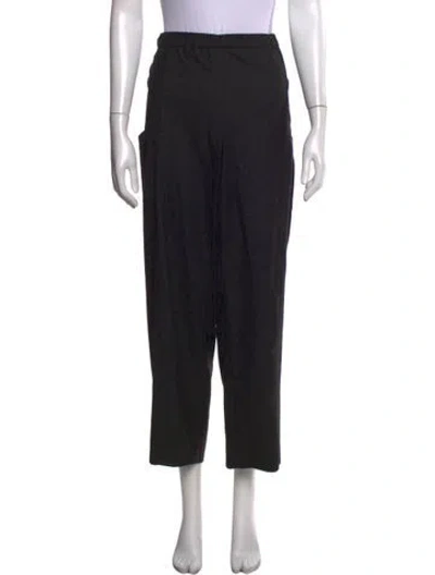 Pre-owned Eskandar Wide Leg Pants In Black