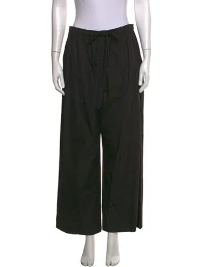 Pre-owned Eskandar Wide Leg Pants In Black