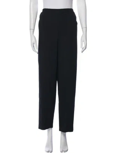 Pre-owned Eskandar Wide Leg Pants In Black