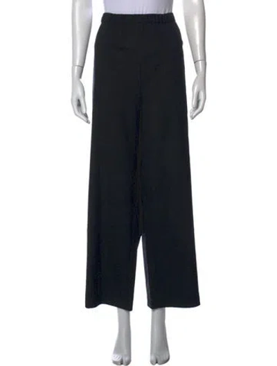 Pre-owned Eskandar Wide Leg Pants In Black