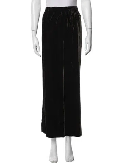 Pre-owned Eskandar Wide Leg Pants In Black