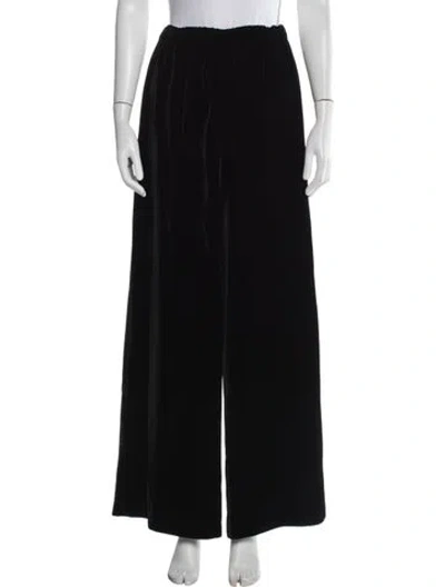 Pre-owned Eskandar Wide Leg Pants In Black