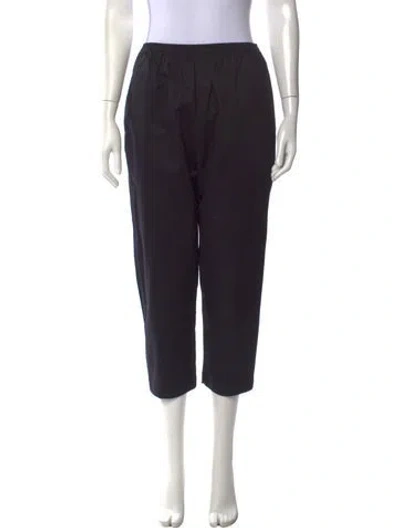 Pre-owned Eskandar Wide Leg Pants In Black