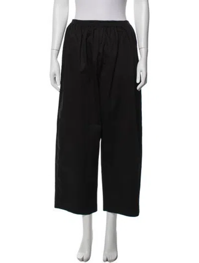 Pre-owned Eskandar Wide Leg Pants In Black