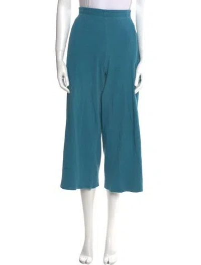 Pre-owned Eskandar Wide Leg Pants In Blue