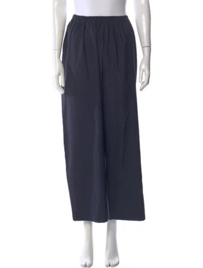 Pre-owned Eskandar Wide Leg Pants In Blue