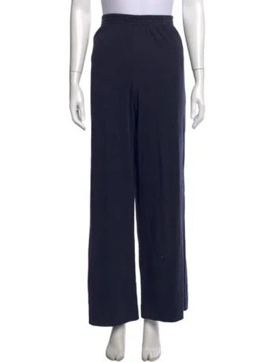 Pre-owned Eskandar Wide Leg Pants In Blue