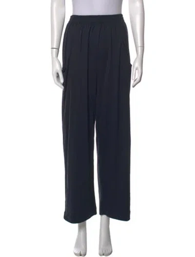 Pre-owned Eskandar Wide Leg Pants In Blue