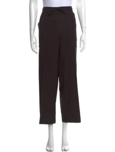 Pre-owned Eskandar Wide Leg Pants In Brown