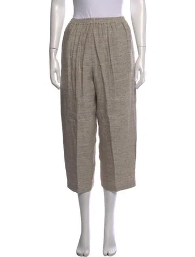 Pre-owned Eskandar Wide Leg Pants In Brown