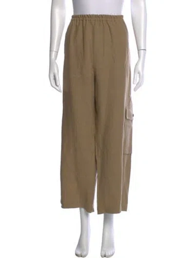 Pre-owned Eskandar Wide Leg Pants In Neutrals