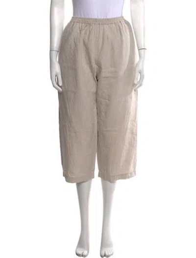 Pre-owned Eskandar Wide Leg Pants In Neutrals
