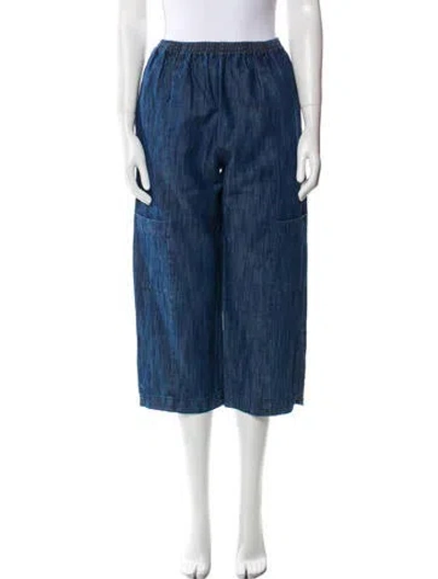 Pre-owned Eskandar Wide Leg Pants W/ Tags In Blue