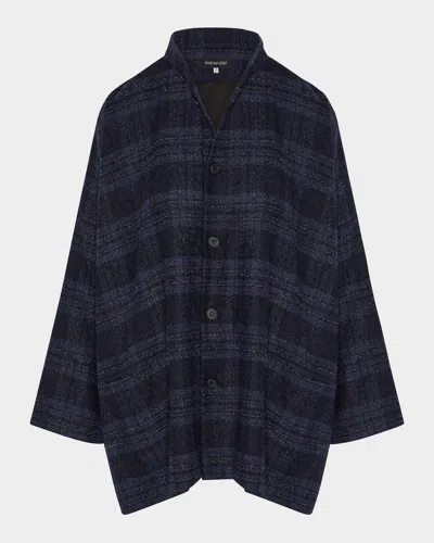ESKANDAR WIDE MANDARIN JACKET (LONG LENGTH)