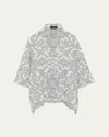 Eskandar Wide Short Sleeve Shirt With Collar Mid Plus In Natural