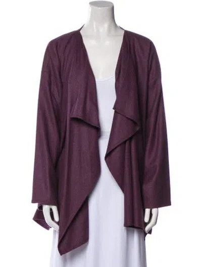 Pre-owned Eskandar Wool Blazer In Purple