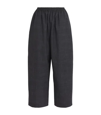 Eskandar Wool-blend Japanese Trousers In Brown