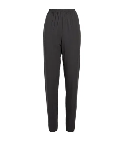Eskandar Wool-blend Narrow Trousers In Grey