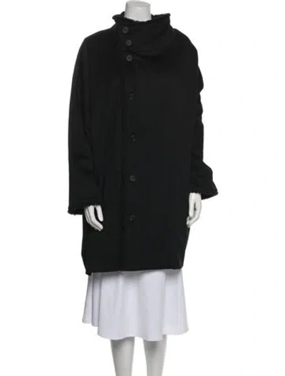 Pre-owned Eskandar Wool Coat In Black
