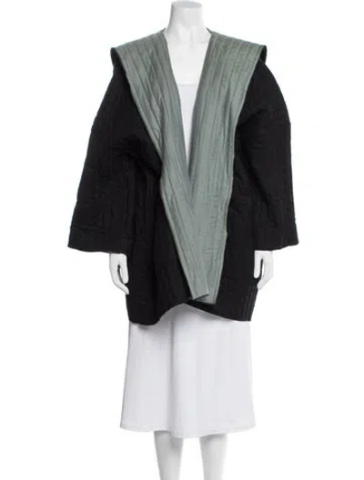 Pre-owned Eskandar Wool Coat In Black