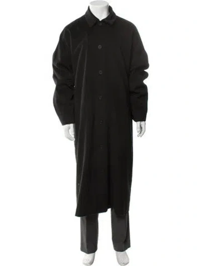 Pre-owned Eskandar Wool Coat In Black