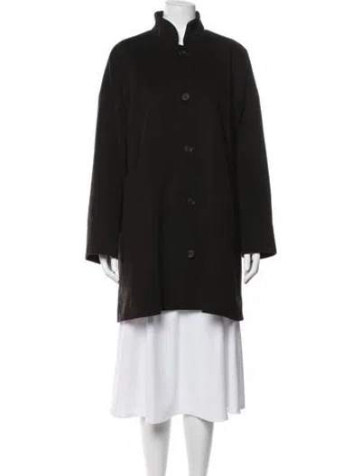 Pre-owned Eskandar Wool Coat In Black