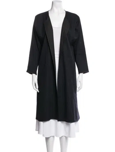 Pre-owned Eskandar Wool Coat In Black