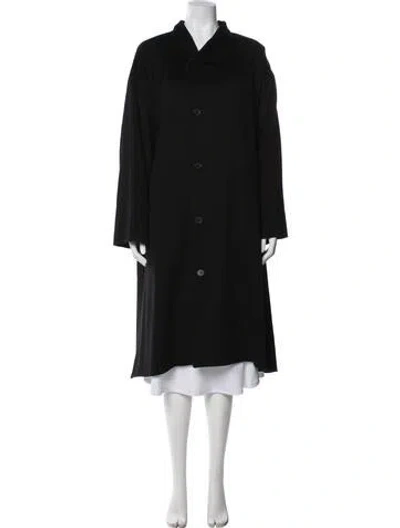 Pre-owned Eskandar Wool Coat In Black