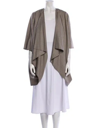 Pre-owned Eskandar Wool Coat In Gray