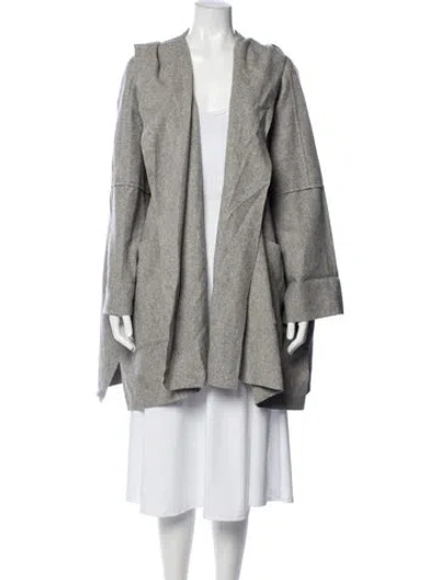 Pre-owned Eskandar Wool Coat In Grey