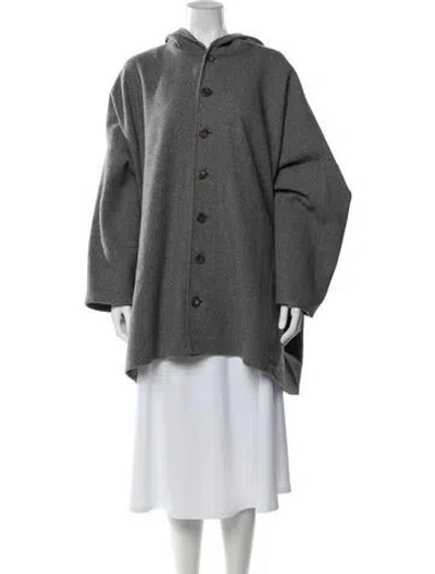 Pre-owned Eskandar Wool Coat In Grey
