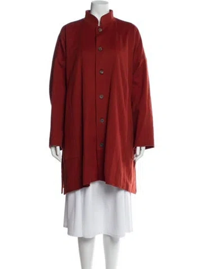 Pre-owned Eskandar Wool Coat In Red
