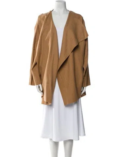 Pre-owned Eskandar Wool Coat W/ Tags In Brown