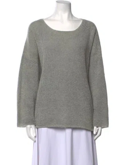 Pre-owned Eskandar Wool Crew Neck Sweater In Grey
