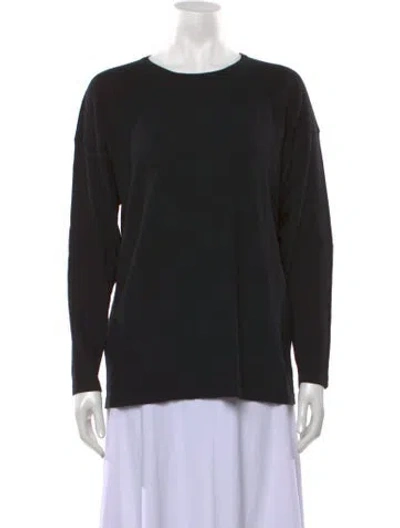 Pre-owned Eskandar Wool Crew Neck Top In Black