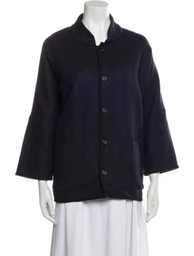 Pre-owned Eskandar Wool Evening Jacket In Blue