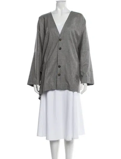 Pre-owned Eskandar Wool Evening Jacket In Gray