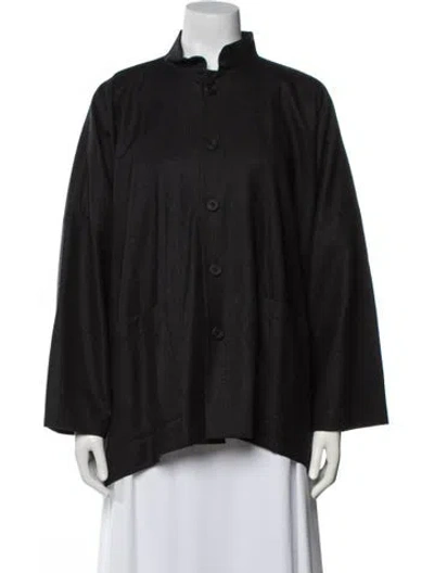 Pre-owned Eskandar Wool Jacket In Black