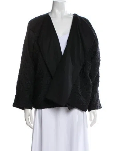 Pre-owned Eskandar Wool Jacket In Black