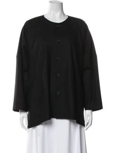 Pre-owned Eskandar Wool Jacket In Black