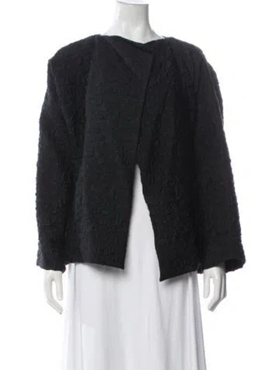 Pre-owned Eskandar Wool Jacket In Black