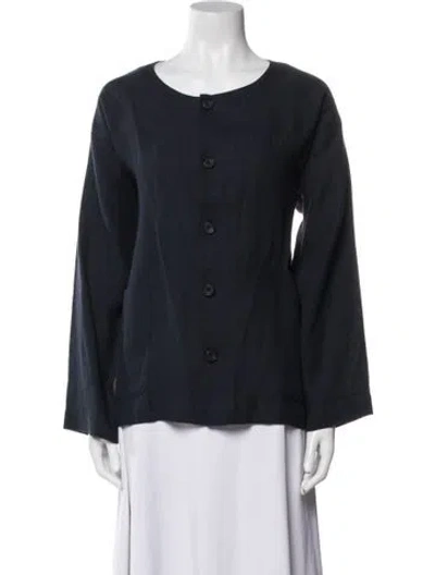 Pre-owned Eskandar Wool Jacket In Blue