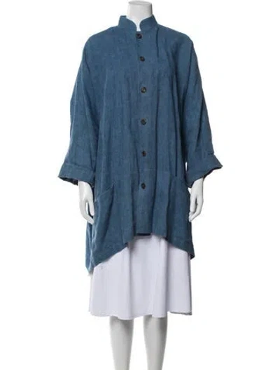 Pre-owned Eskandar Wool Jacket In Blue